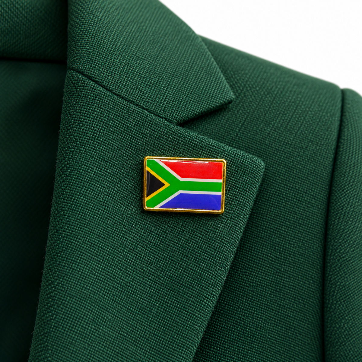 South African Flag Rectangular Lapel Pin