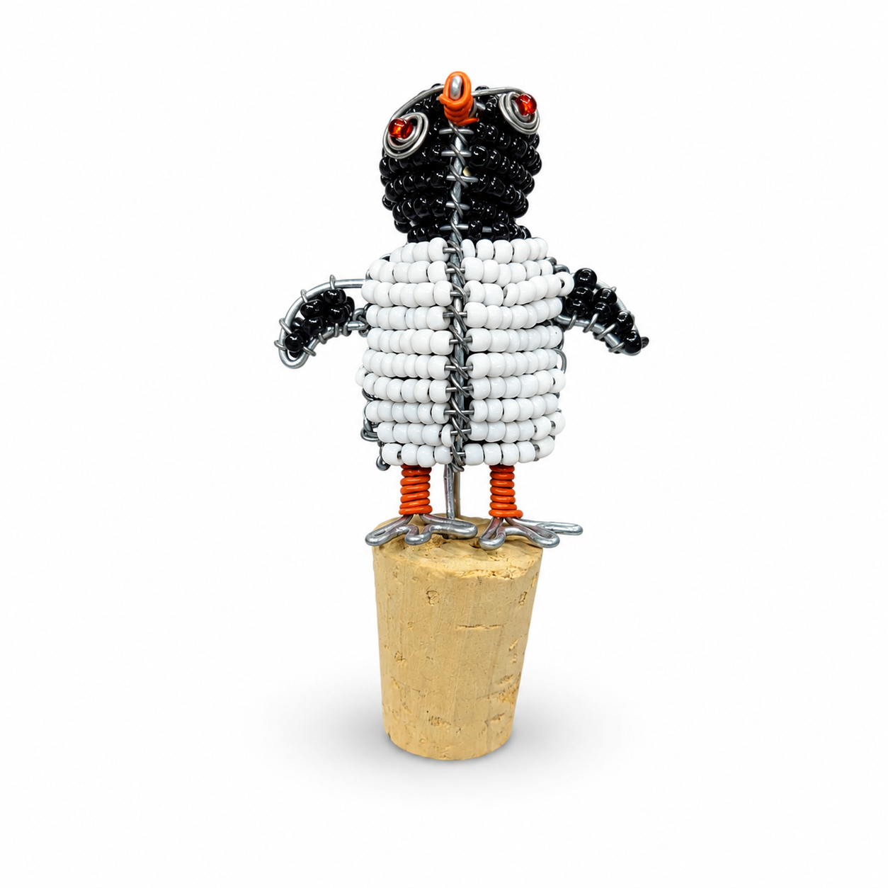 3D Safari Beaded Bottle Stoppers