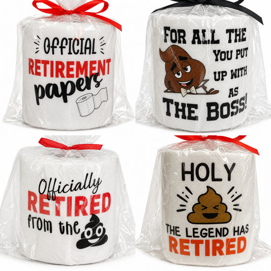 Retirement & Boss Toilet Paper Gag Gifts - Sharon's Factory Shop