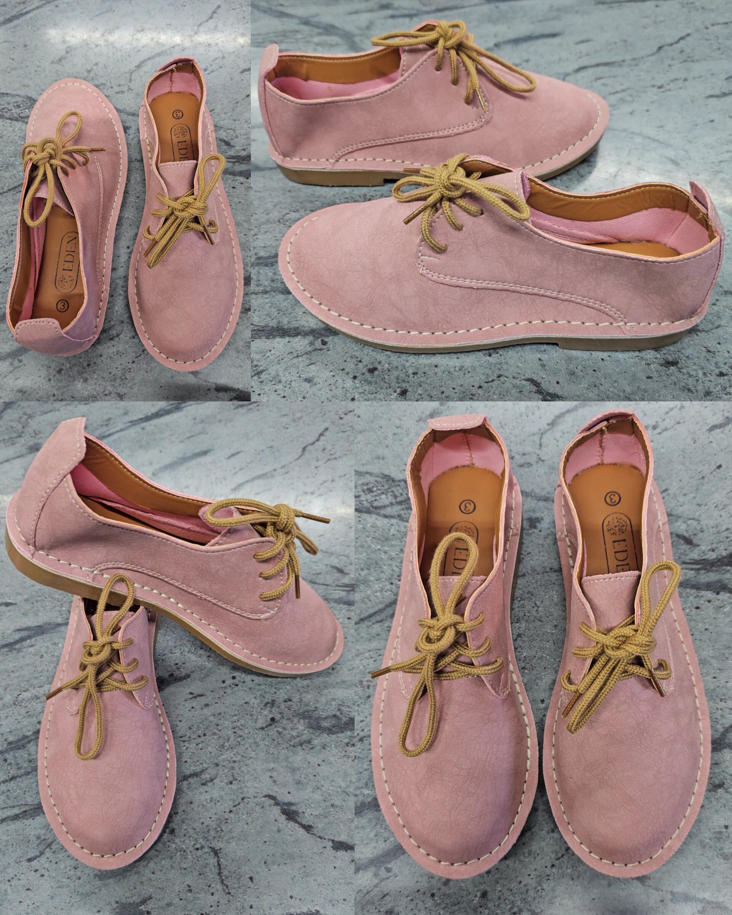 Synthetic Leather Pink Vellies