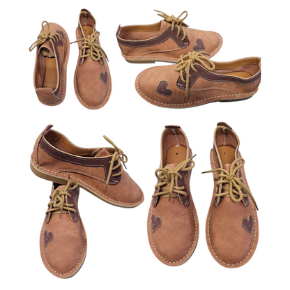 Tan/Choc Heart Veldskoen | Vellies