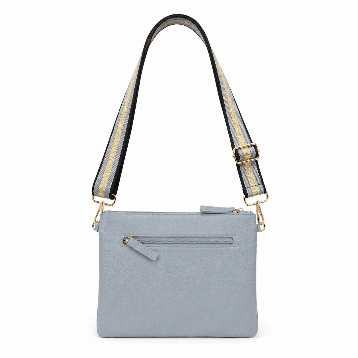 Escape Grey Flat Crossbody Pouch Bag