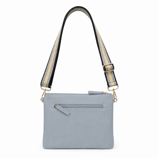 Escape Grey Flat Crossbody Pouch Bag - Sharon's Factory Shop