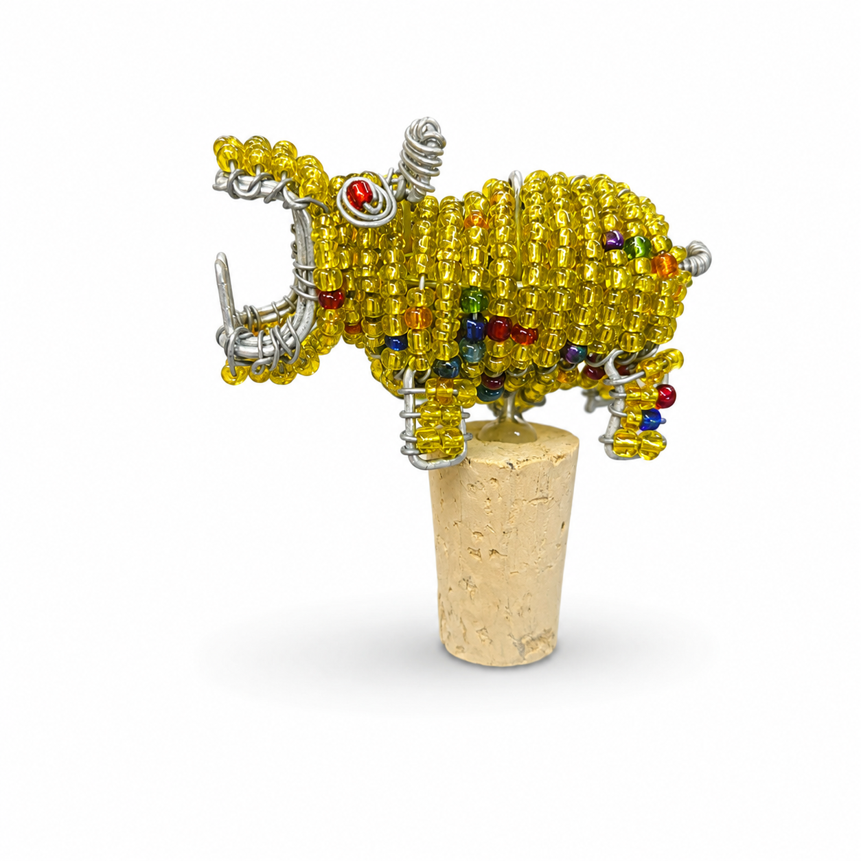 3D Safari Beaded Bottle Stoppers