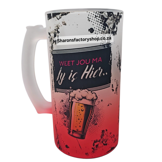 Parody Beer Mug Weet Jou Ma