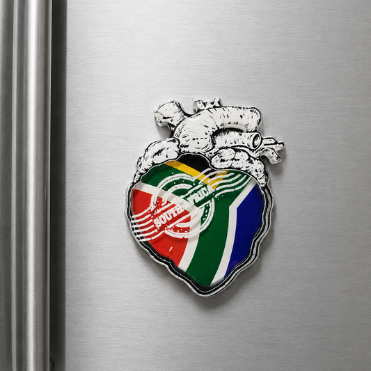 Acrylic Magnet South African Heart Shaped - Sharon's Factory Shop