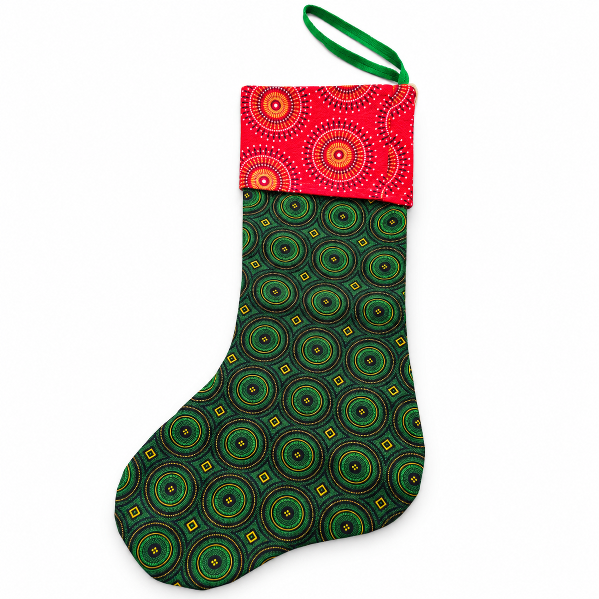 Shweshwe Christmas Stocking