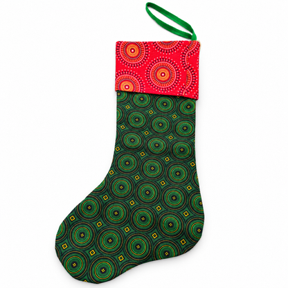 Shweshwe Christmas Stocking