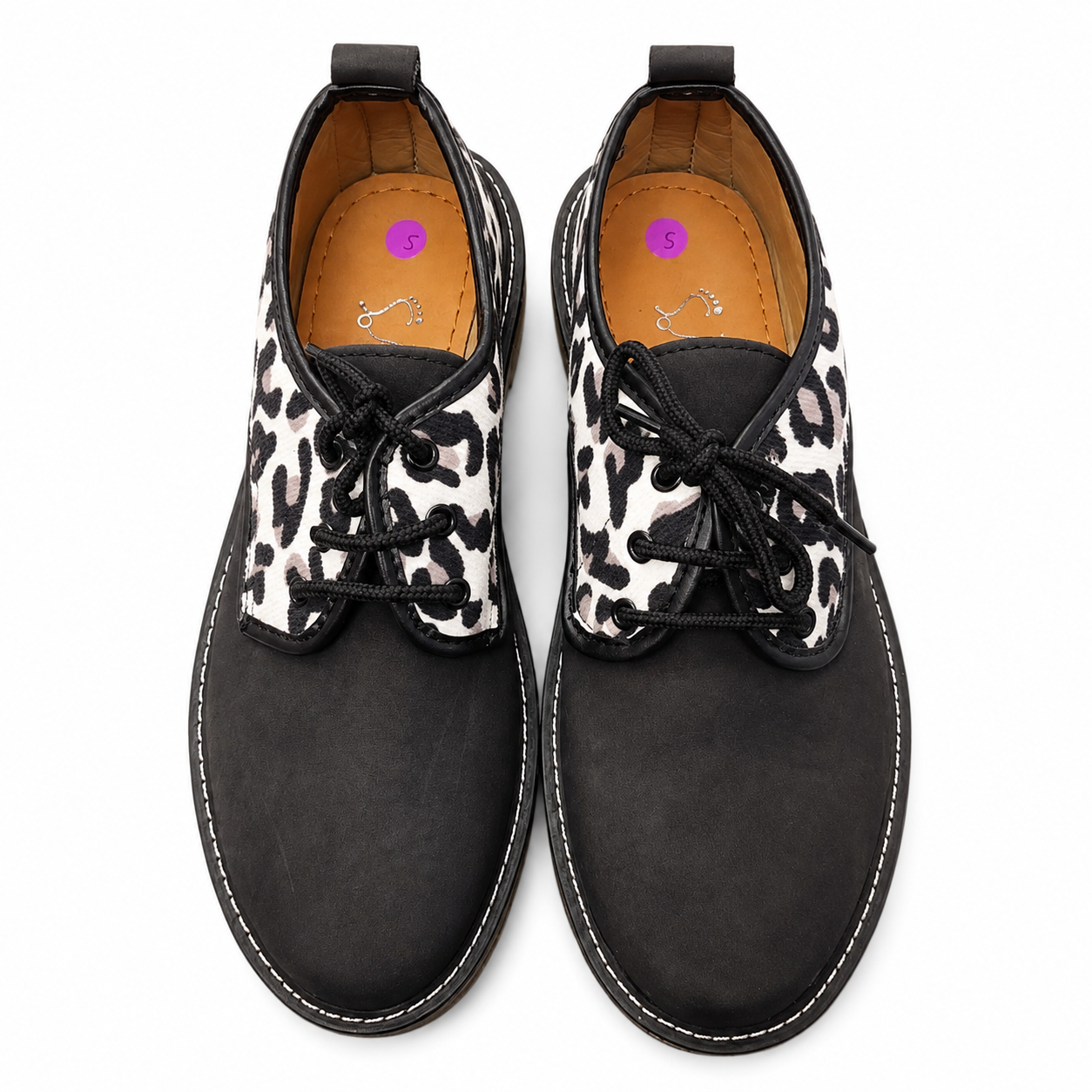 Black Leopard  Lace Up Veldskoen | Vellies