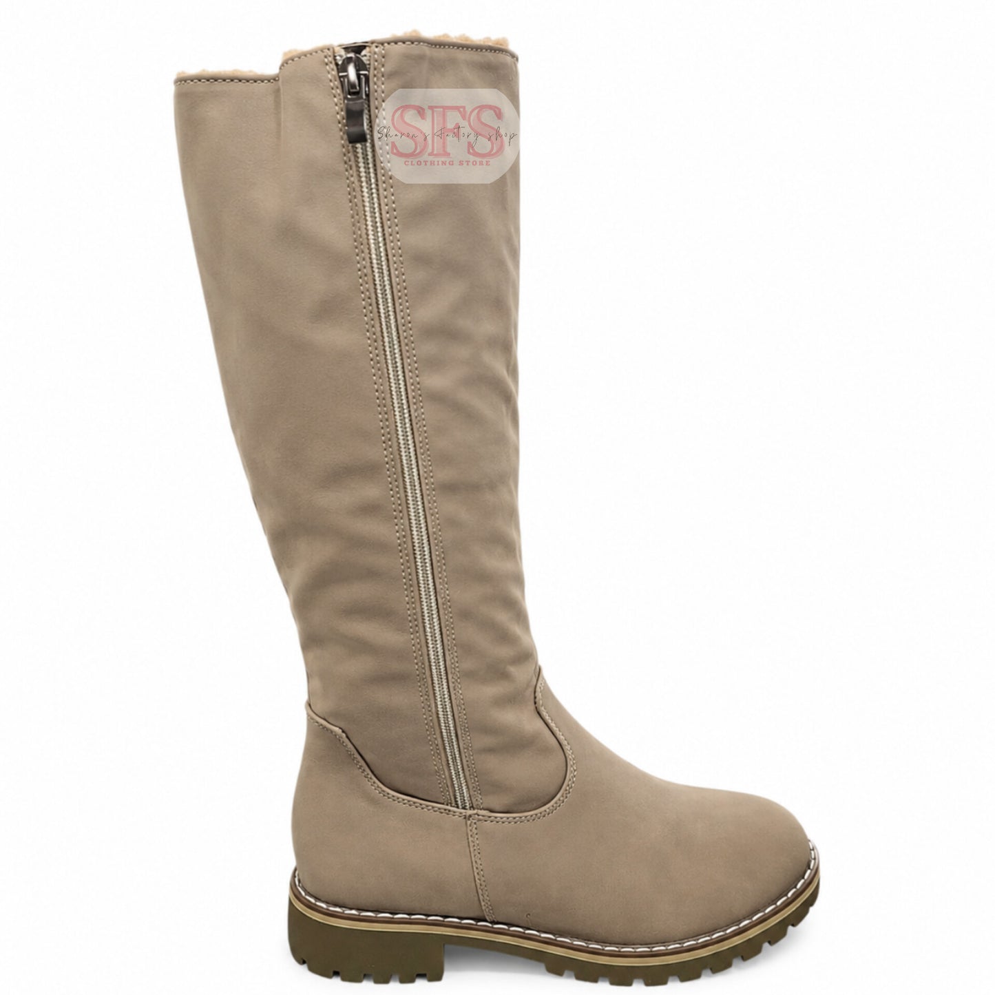 HD231  Khaki Long Boots