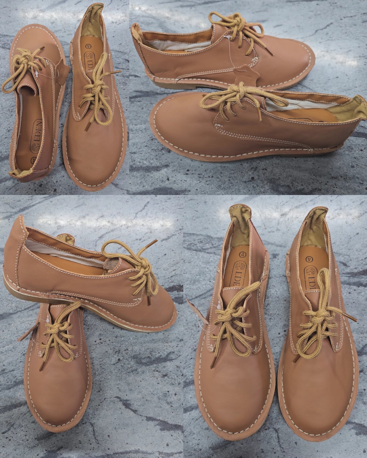 Genuine Leather Tan Vellies