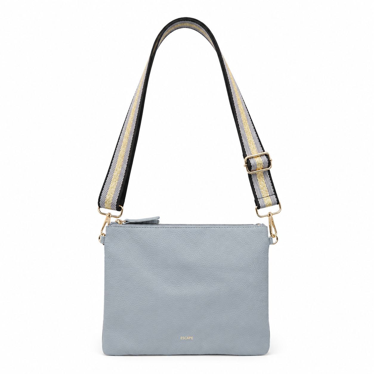 Escape Grey Flat Crossbody Pouch Bag