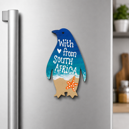 Hand-Painted South African Penguin Magnets